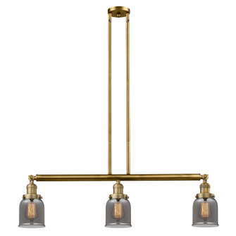 Franklin Restoration Three Light Island Pendant in Brushed Brass (405|213-BB-G53)