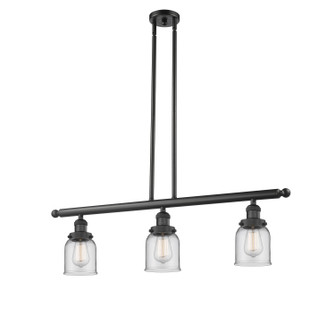 Franklin Restoration Three Light Island Pendant in Matte Black (405|213-BK-G52)