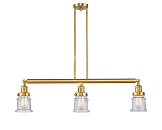 Franklin Restoration LED Island Pendant in Satin Gold (405|213-SG-G184S-LED)
