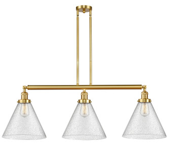 Franklin Restoration LED Island Pendant in Satin Gold (405|213-SG-G44-L-LED)