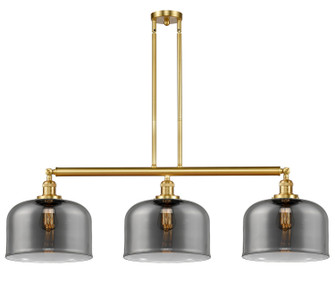 Franklin Restoration Three Light Island Pendant in Satin Gold (405|213-SG-G73-L)