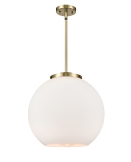 Ballston LED Pendant in Antique Brass (405|221-1S-AB-G121-16-LED)