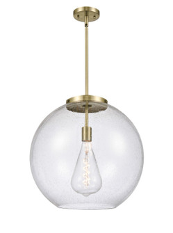 Ballston One Light Pendant in Antique Brass (405|221-1S-AB-G124-18)