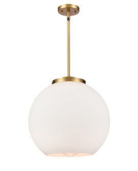 Ballston One Light Pendant in Brushed Brass (405|221-1S-BB-G121-16)