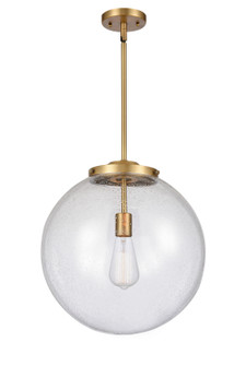 Franklin Restoration LED Pendant in Brushed Brass (405|221-1S-BB-G204-16-LED)