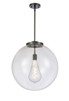 Franklin Restoration LED Pendant in Matte Black (405|221-1S-BK-G202-18-LED)