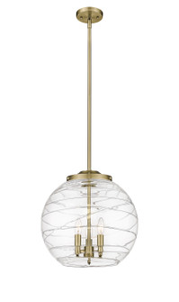 Ballston Three Light Pendant in Antique Brass (405|221-3S-AB-G1213-16)