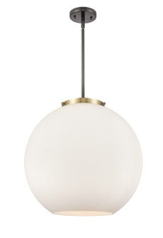 Ballston Three Light Pendant in Black Antique Brass (405|221-3S-BAB-G121-18)