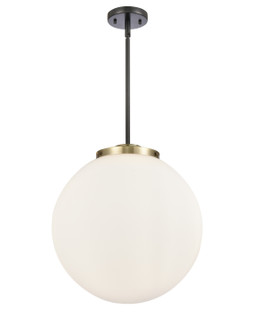 Franklin Restoration Three Light Pendant in Black Antique Brass (405|221-3S-BAB-G201-16)