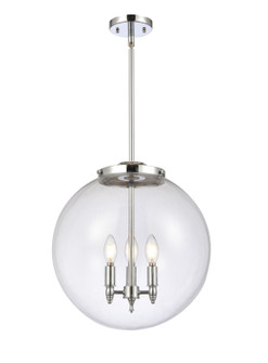 Franklin Restoration Three Light Pendant in Polished Chrome (405|221-3S-PC-G202-16) Franklin Restoration Three Light Pendant in Polished Chrome (405|221-3S-PC-G202-16)