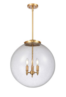 Franklin Restoration LED Pendant in Satin Gold (405|221-3S-SG-G204-18-LED)