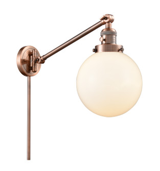 Franklin Restoration LED Swing Arm Lamp in Antique Copper (405|237-AC-G201-8-LED)