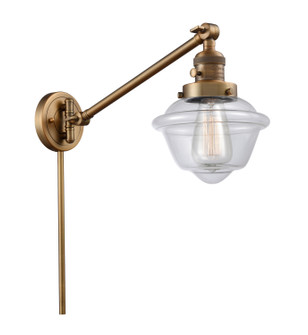 Franklin Restoration One Light Swing Arm Lamp in Brushed Brass (405|237-BB-G532)