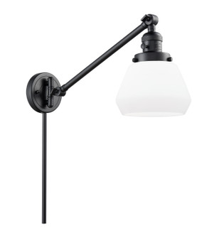 Franklin Restoration One Light Swing Arm Lamp in Matte Black (405|237-BK-G171)