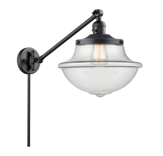 Franklin Restoration One Light Swing Arm Lamp in Matte Black (405|237-BK-G542)