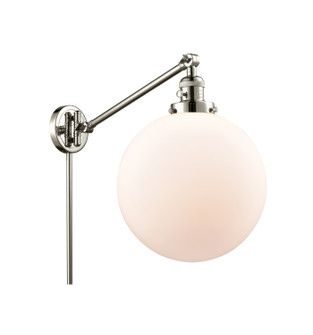Franklin Restoration One Light Swing Arm Lamp in Polished Nickel (405|237-PN-G201-12)