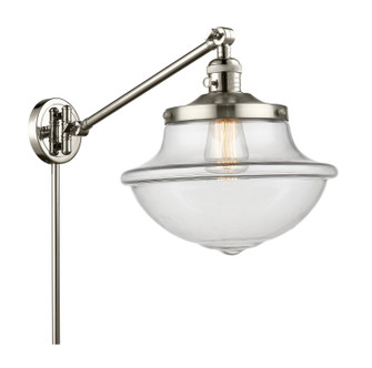 Franklin Restoration One Light Swing Arm Lamp in Polished Nickel (405|237-PN-G542)