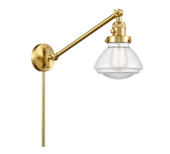 Franklin Restoration One Light Swing Arm Lamp in Satin Gold (405|237-SG-G322)