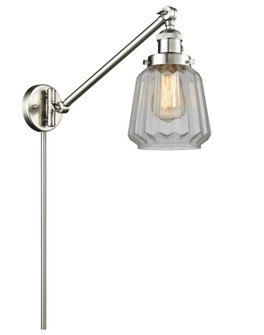 Franklin Restoration One Light Swing Arm Lamp in Brushed Satin Nickel (405|237-SN-G142)