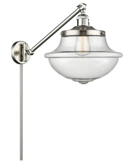 Franklin Restoration One Light Swing Arm Lamp in Brushed Satin Nickel (405|237-SN-G544)