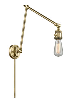 Franklin Restoration One Light Swing Arm Lamp in Antique Brass (405|238-AB)