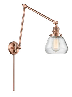 Franklin Restoration One Light Swing Arm Lamp in Antique Copper (405|238-AC-G172)