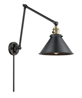 Franklin Restoration One Light Swing Arm Lamp in Black Antique Brass (405|238-BAB-M10-BK)
