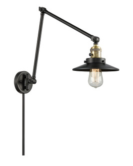 Franklin Restoration One Light Swing Arm Lamp in Black Antique Brass (405|238-BAB-M6)