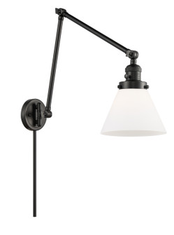 Franklin Restoration One Light Swing Arm Lamp in Matte Black (405|238-BK-G41)