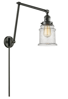 Franklin Restoration One Light Swing Arm Lamp in Oil Rubbed Bronze (405|238-OB-G184)