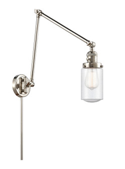 Franklin Restoration One Light Swing Arm Lamp in Polished Nickel (405|238-PN-G314)