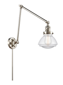 Franklin Restoration One Light Swing Arm Lamp in Polished Nickel (405|238-PN-G322)