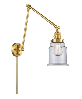Franklin Restoration One Light Swing Arm Lamp in Satin Gold (405|238-SG-G182)