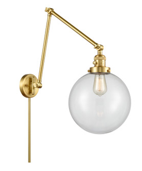 Franklin Restoration One Light Swing Arm Lamp in Satin Gold (405|238-SG-G202-10)