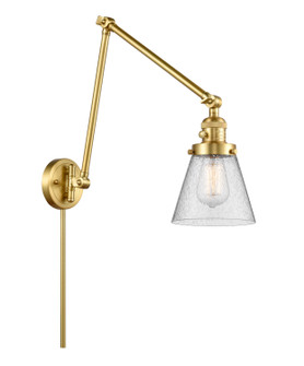 Franklin Restoration One Light Swing Arm Lamp in Satin Gold (405|238-SG-G64)