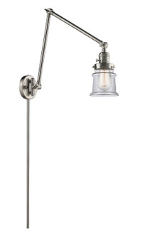 Franklin Restoration LED Swing Arm Lamp in Brushed Satin Nickel (405|238-SN-G182S-LED)
