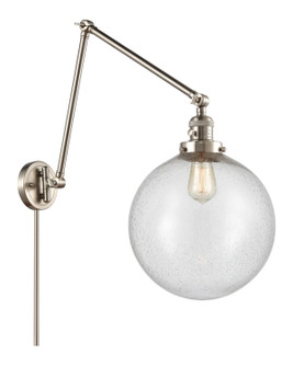 Franklin Restoration One Light Swing Arm Lamp in Brushed Satin Nickel (405|238-SN-G204-12)