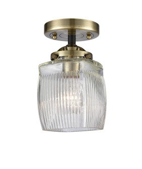 Nouveau One Light Semi-Flush Mount in Black Antique Brass (405|284-1C-BAB-G302)