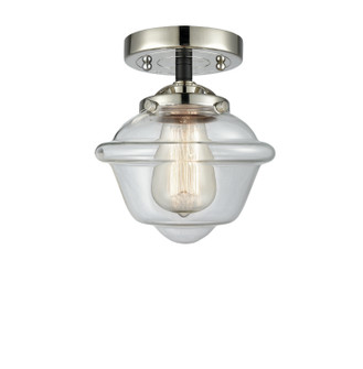 Nouveau One Light Semi-Flush Mount in Black Polished Nickel (405|284-1C-BPN-G532)