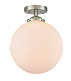 Nouveau LED Semi-Flush Mount in Brushed Satin Nickel (405|284-1C-SN-G201-10-LED)