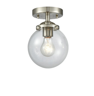 Nouveau LED Semi-Flush Mount in Brushed Satin Nickel (405|284-1C-SN-G202-6-LED)