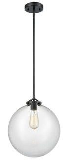 Nouveau One Light Mini Pendant in Black Polished Nickel (405|284-1S-BPN-G202-12)