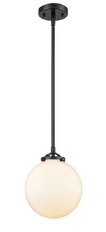 Nouveau LED Mini Pendant in Oil Rubbed Bronze (405|284-1S-OB-G201-8-LED)