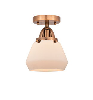Nouveau 2 One Light Semi-Flush Mount in Antique Copper (405|288-1C-AC-G171)