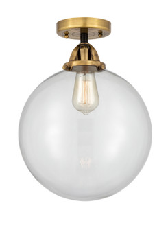 Nouveau 2 One Light Semi-Flush Mount in Black Antique Brass (405|288-1C-BAB-G202-12)