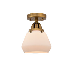Nouveau 2 One Light Semi-Flush Mount in Brushed Brass (405|288-1C-BB-G171)