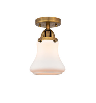 Nouveau 2 One Light Semi-Flush Mount in Brushed Brass (405|288-1C-BB-G191)