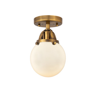 Nouveau 2 One Light Semi-Flush Mount in Brushed Brass (405|288-1C-BB-G201-6)