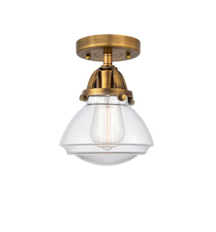 Nouveau 2 One Light Semi-Flush Mount in Brushed Brass (405|288-1C-BB-G322)