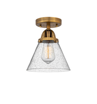 Nouveau 2 One Light Semi-Flush Mount in Brushed Brass (405|288-1C-BB-G44)